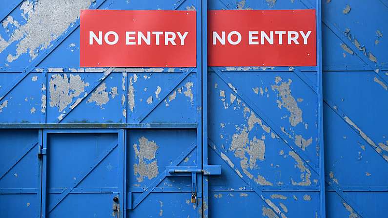 5 September 2020; A general view of a gate at Semple Stadium at the Tipperary County Senior Hurling Championship Semi-Final match between Nenagh Eire Og and Loughmore/Castleiney at Semple Stadium in Thurles, Tipperary. Photo by Piaras O Midheach/Sportsfile