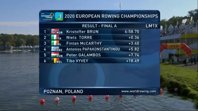 fintan mccarthy bronze 2020 european rowing championships poznan