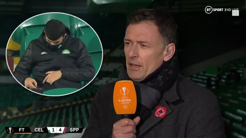 Chris Sutton Lambasts Celtic Player For Using Phone During Defeat