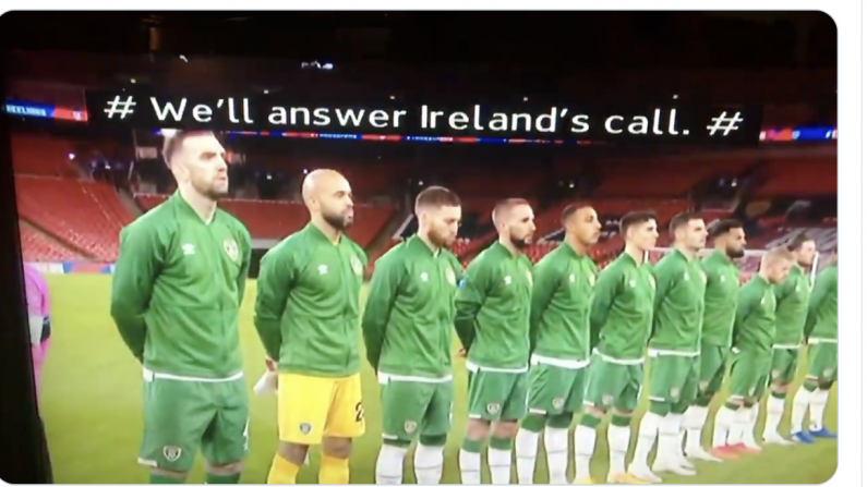 ITV Mistakenly Subtitle Words Of Ireland's Call Over Amhrán na bhFiann