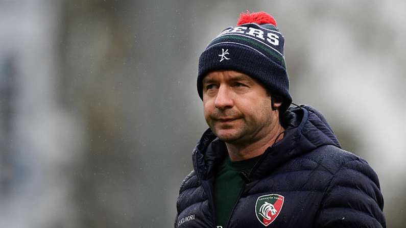 13 October 2018; Leicester Tigers head coach Geordan Murphy prior to the Heineken Champions Cup Pool 4 Round 1 match between Ulster and Leicester Tigers at Kingspan Stadium, Belfast. Photo by David Fitzgerald/Sportsfile