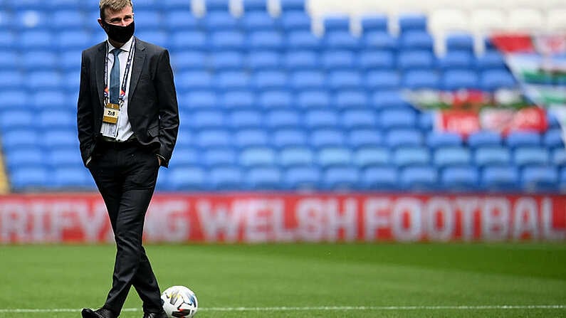 15 November 2020; Republic of Ireland manager Stephen Kenny prior to the UEFA Nations League B match between Wales and Republic of Ireland at Cardiff City Stadium in Cardiff, Wales. Photo by Stephen McCarthy/Sportsfile