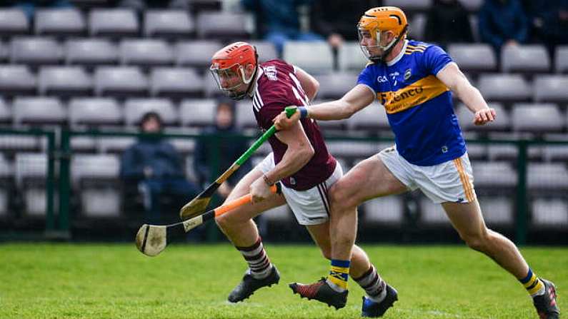 8 March 2020; Conor Whelan of Galway in action against Ronan Maher of Tipperary during the Allianz Hurling League Division 1 Group A Round 3 match between Galway and Tipperary at Pearse Stadium in Salthill, Galway. Photo by Sam Barnes/Sportsfile