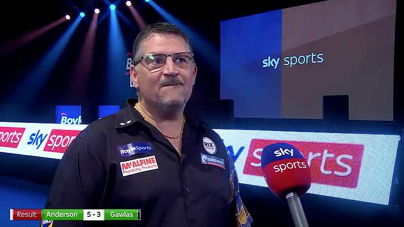 Watch: Gary Anderson Was Absolutely Fuming After Grand Slam Victory