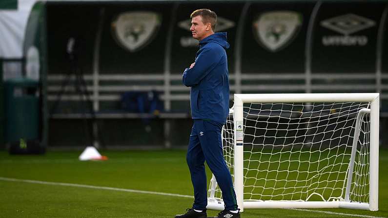 16 November 2020; Manager Stephen Kenny during a Republic of Ireland training session at FAI National Training Centre in Abbotstown, Dublin. Photo by Stephen McCarthy/Sportsfile