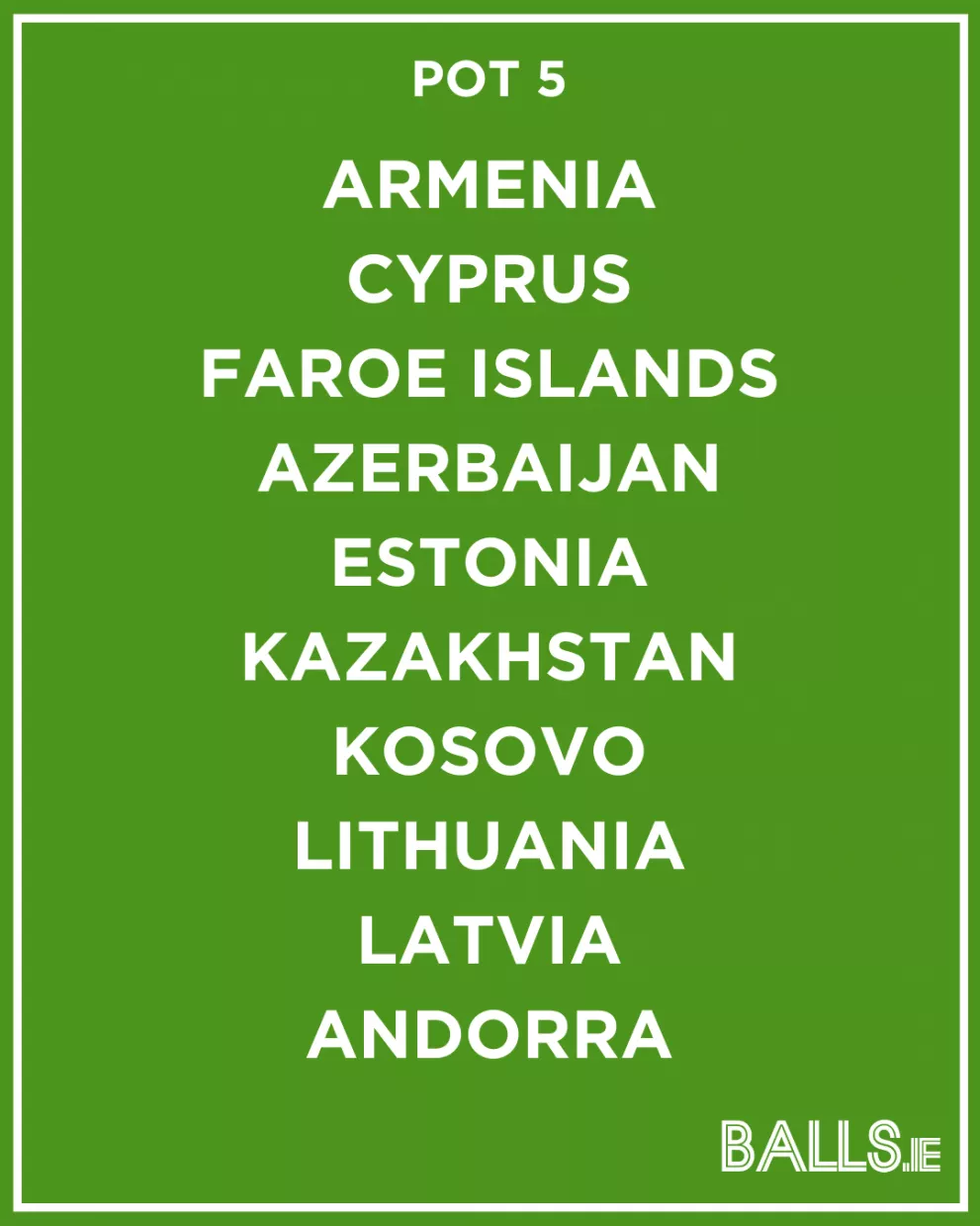 Ireland world cup group