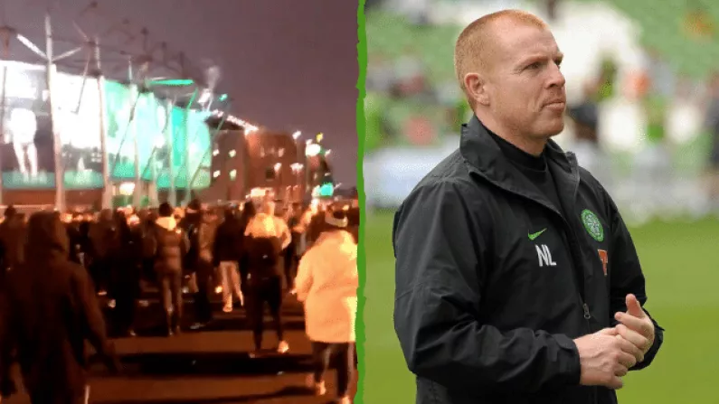 Watch: Celtic Fans Gather Outside Parkhead To Demand Lennon Sacking