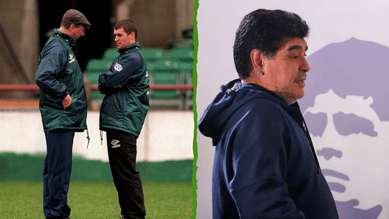 Roy Keane Reveals The Only Time He Ever Saw Diego Maradona In Person