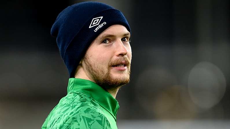 18 November 2020; Caoimhin Kelleher of Republic of Ireland prior to the UEFA Nations League B match between Republic of Ireland and Bulgaria at the Aviva Stadium in Dublin. Photo by Stephen McCarthy/Sportsfile