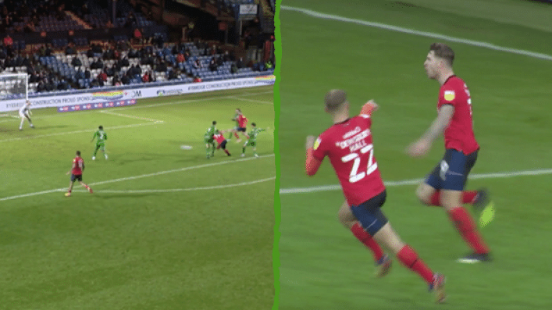 Watch: James Collins Nets Stunning Hat-Trick For Luton Town