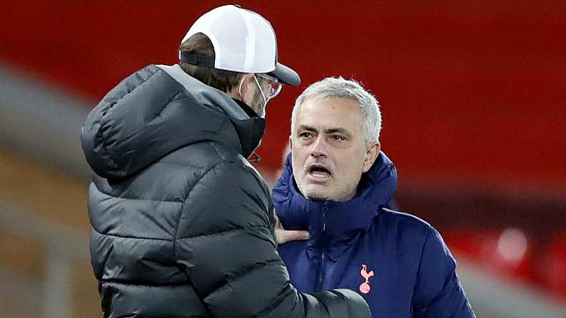 Jose Mourinho Irked By Jurgen Klopp’s Touchline Behaviour