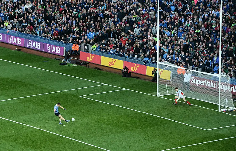 Diarmuid Connolly penalty v Mayo