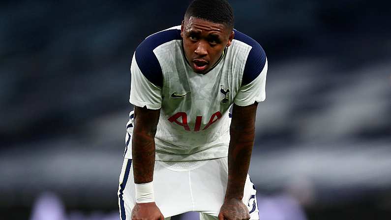 Tottenham Hotspur's Steven Bergwijn during the UEFA Europa League playoff match at the Tottenham Hotspur Stadium, London.