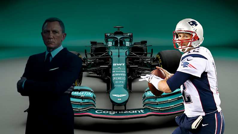 Tom Brady And James Bond Guest Star At Aston Martin's F1 Launch