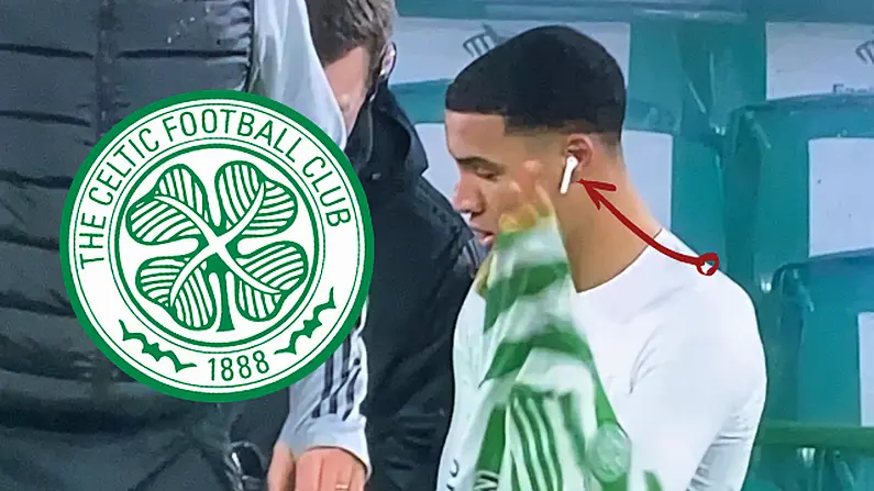 Here's The Reason Armstrong Okoflex Wore Airpods On The Celtic Bench