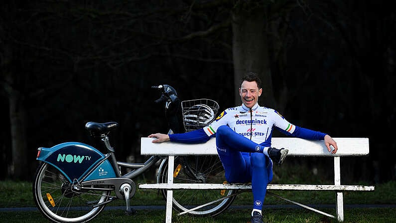 19 January 2021; Irish cycling hero Sam Bennett is wheelie lovin NOW TV dublinbikes! The green jersey winner was in the iconic Phoenix Park in Dublin to celebrate the arrival of the new NOW TV dublinbikes on the streets of the capital from today. NOW TV is the new sponsor of dublinbikes. In addition to the branding on the bikes and the docking station screens, the partnership also marks the arrival of a new NOW TV dublinbikes App. The new user-friendly App will allow subscribers to release a bike, check availability, search maps and manage their account, all from their smart phone, making it easier than ever for commuters to access and enjoy the service. The NOW TV dublinbikes App is available to download now on the App Store and on Google Play. Photo by Brendan Moran/Sportsfile