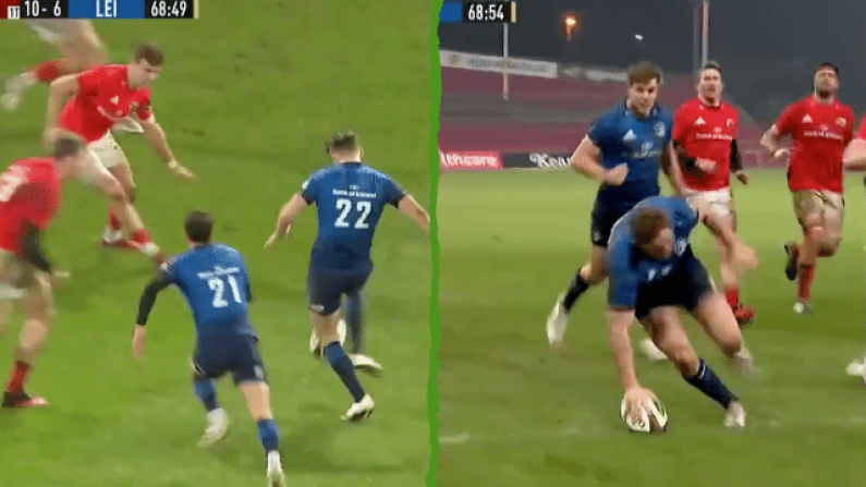 Watch: Stunning Late Leinster Try Seals Win Over Munster