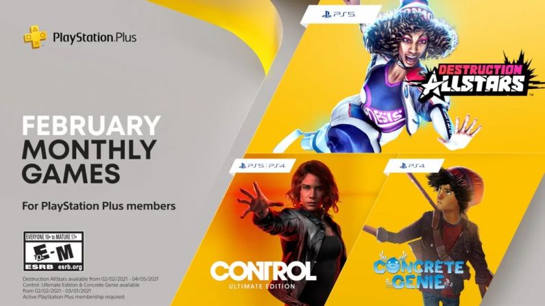 February's Free PlayStation Plus Releases Have Been Revealed