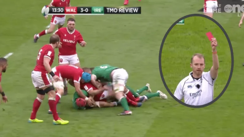 Watch: Peter O'Mahony Sent Off For Moment Of Madness In Cardiff