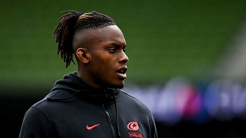 19 September 2020; Maro Itoje of Saracens ahead of the Heineken Champions Cup Quarter-Final match between Leinster and Saracens at the Aviva Stadium in Dublin. Photo by Ramsey Cardy/Sportsfile