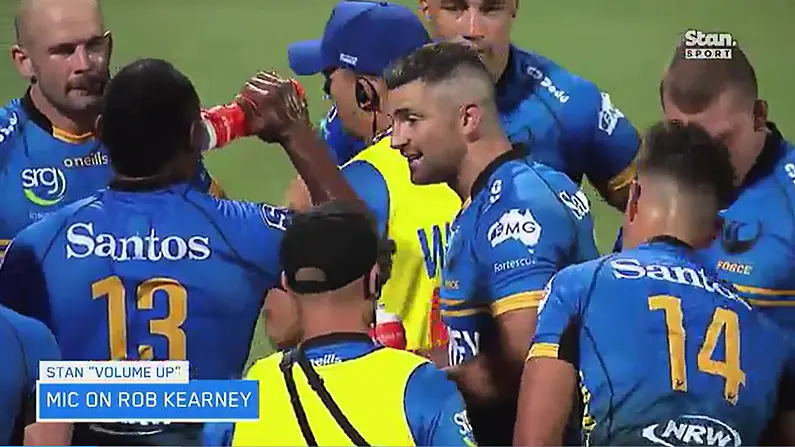 Rob Kearney Player Mic Gives Great Insight On Western Force Debut