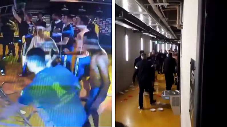 Crazy Scenes As Boca Juniors Players Battle Brazilian Cops After Copa Libertadores Defeat