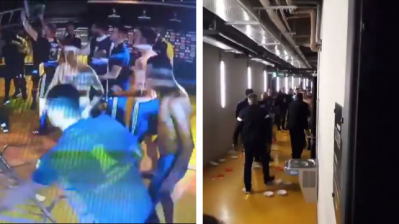 Crazy Scenes As Boca Juniors Players Battle Brazilian Cops After Copa Libertadores Defeat