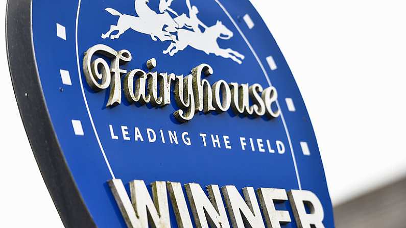 1 April 2018; A detailed view of the winner's position sign in the winning enclosure prior to racing on Day 1 of the Fairyhouse Easter Festival at Fairyhouse Racecourse in Ratoath, Co Meath. Photo by Seb Daly/Sportsfile