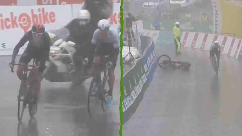 Watch: Last Gasp Freak Crash Denies Geraint Thomas Tour De Romandie Stage Win