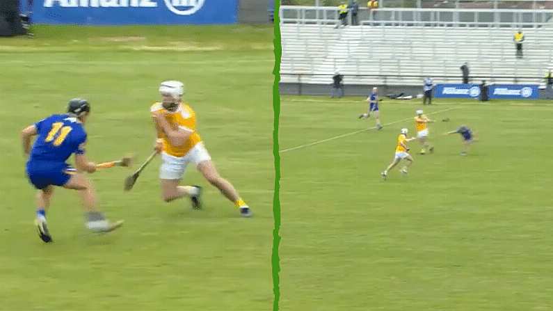 Watch: Neil McManus Scores Jaw-Dropping Late Monster Point To Hand Antrim Unlikely Win