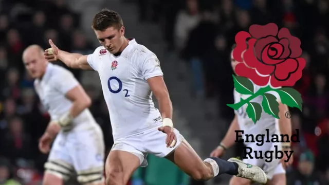 Rugby player Henry Slade playing for the England A team on their last visit to Ireland in January 2015.