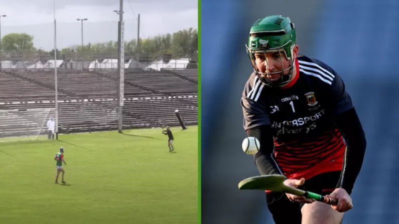 Watch: Mayo Goalkeeper Scores Point From An Almighty Distance