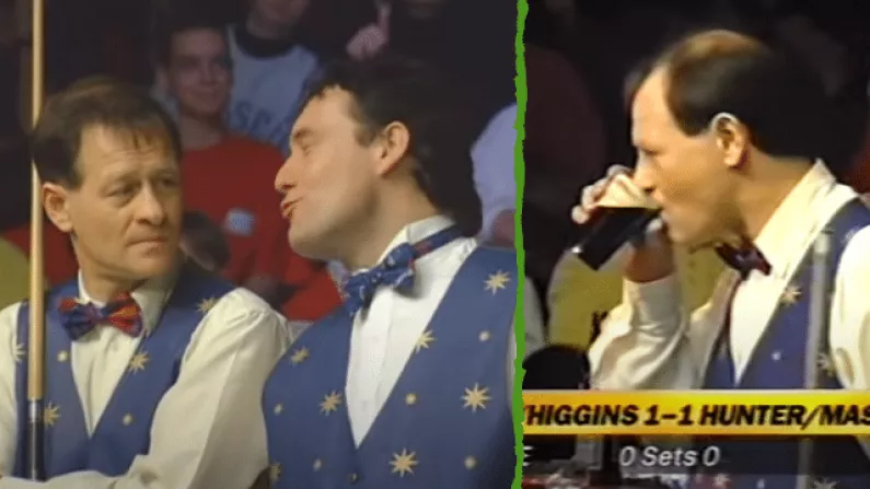 Alex Higgins & Jimmy White Playing In Pool's Mosconi Cup Is An Incredible Watch