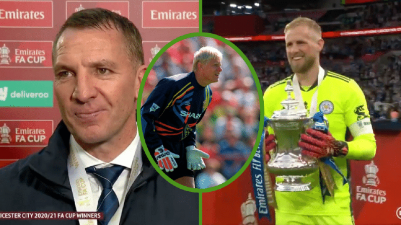 Brendan Rodgers Pays Brilliant Tribute To Kasper Schmeichel After FA Cup Heroics