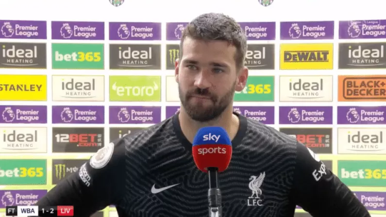 Alisson Becker's Post-Match Interview Was Everything That's Great About Football