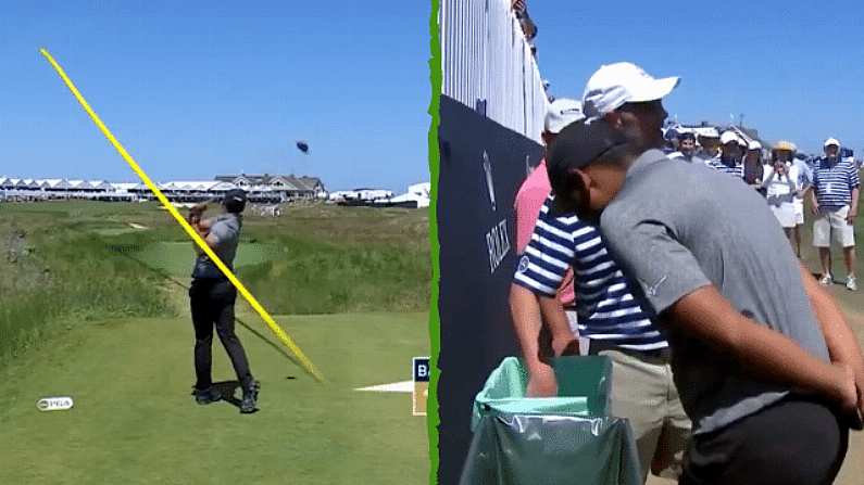 Watch: Colombian's Drive At PGA Championship Somehow Ends Up In A Bin