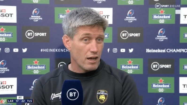 Ronan O'Gara Gives Brilliantly Honest Interview After Champions Cup Heartbreak