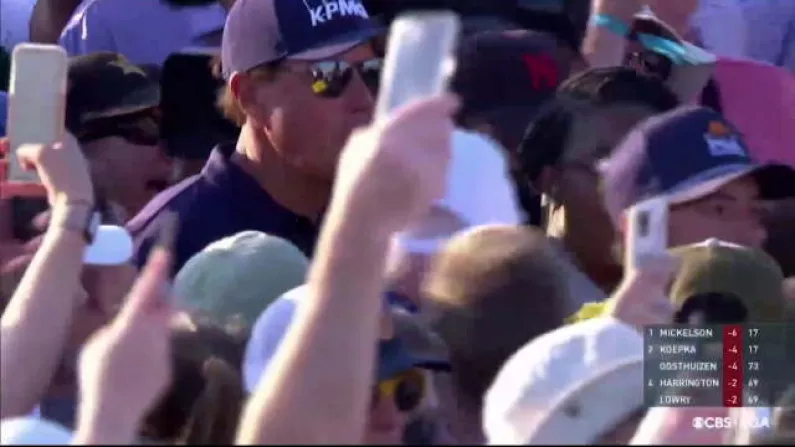 PGA Apologise To Koepka And Mickelson Over Wild Scenes On 18th