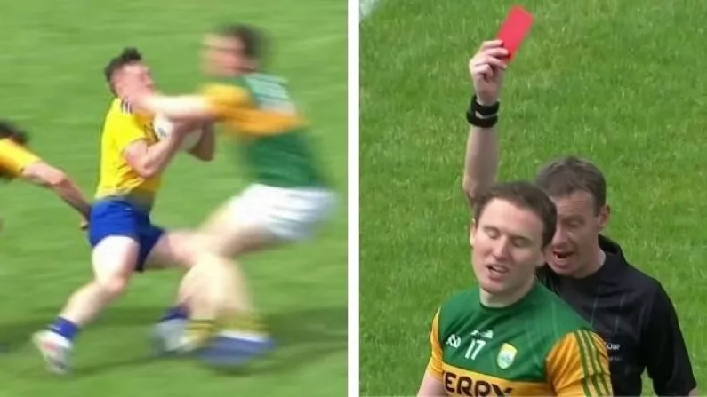 Kerry's Tadhg Morley Sees Red Just Seconds After Coming On Against Rossies
