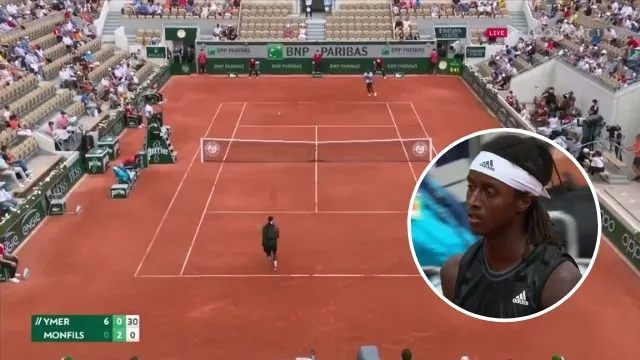 mikael ymer 33 shot rally gael monfils french open