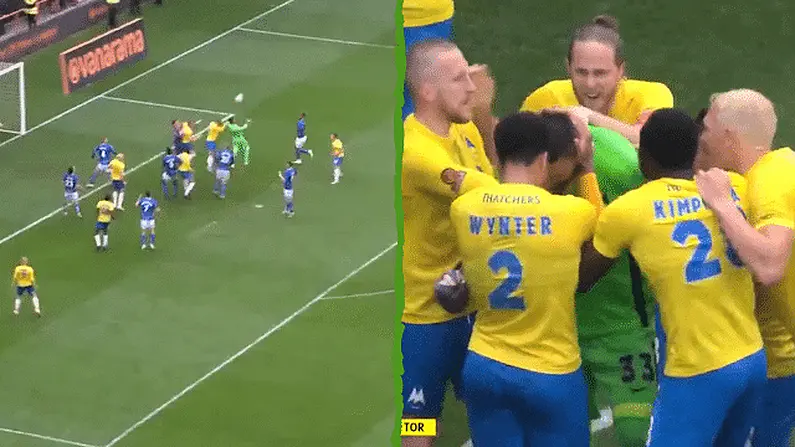 Watch: Pure Drama In Conference Play-Off Final As Goalkeeper Scores Late Equaliser