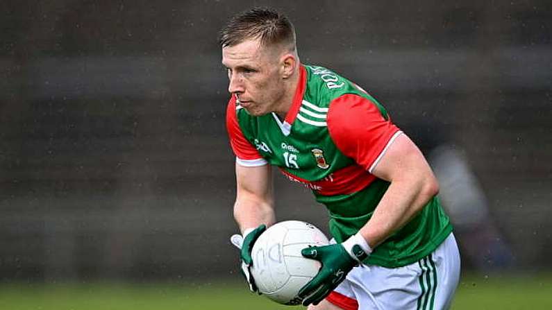 15 May 2021; Ryan O'Donoghue of Mayo during the Allianz Football League Division 2 North Round 1 match between Mayo and Down at Elverys MacHale Park in Castlebar, Mayo. Photo by Piaras O Midheach/Sportsfile