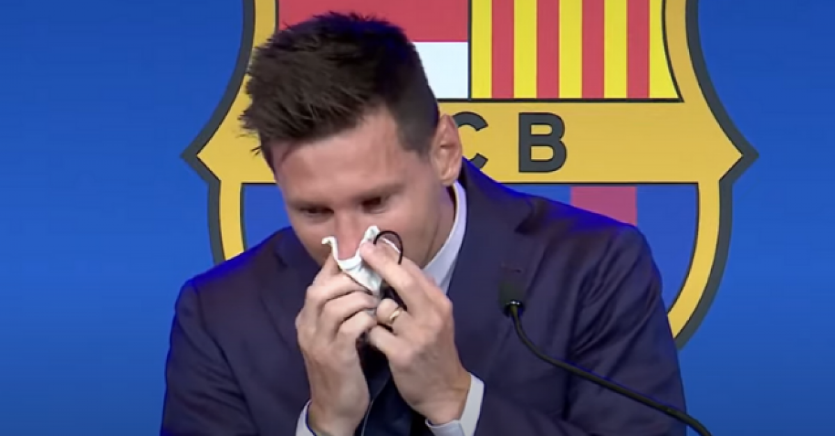 Lionel Messi Confirms He Wanted To Stay At Barcelona At Tearful Farewell Press Conference Balls Ie