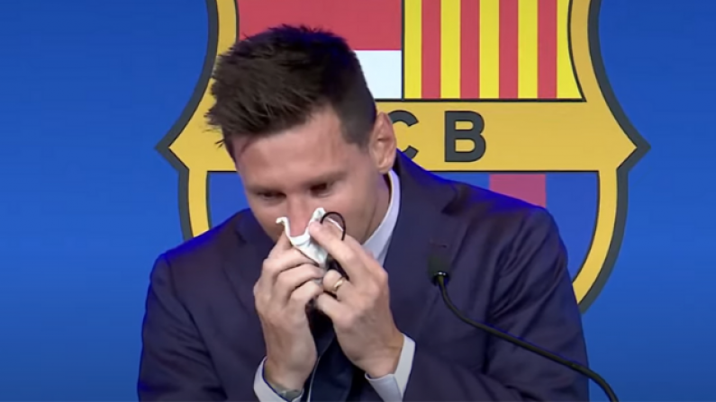 Lionel Messi Confirms He Wanted To Stay At Barcelona At Tearful Farewell Press Conference