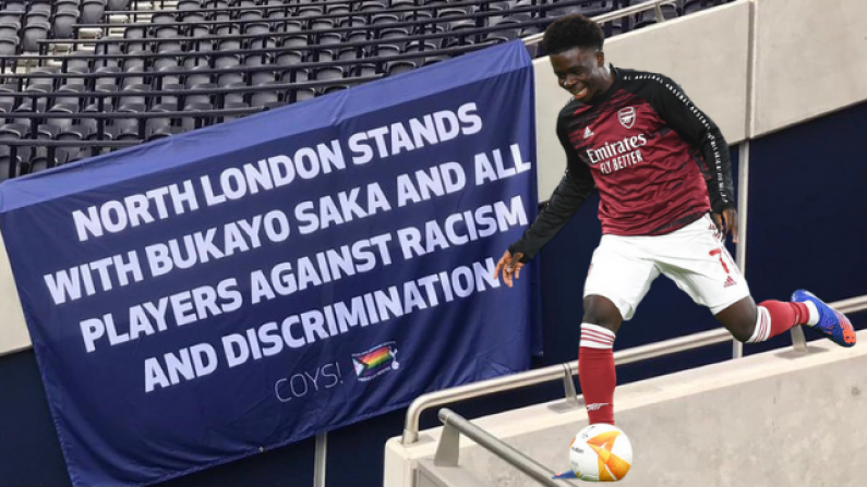Bukayo Saka Receives Brilliant Support From Rival Spurs Fans On Arsenal Return