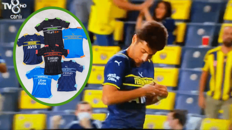 Puma's Weird Third Kit Confused The Hell Out Of A Fenerbahce Player Last Night