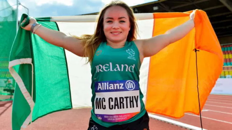 Perception Of Paralympic Athletes Annoys Niamh McCarthy