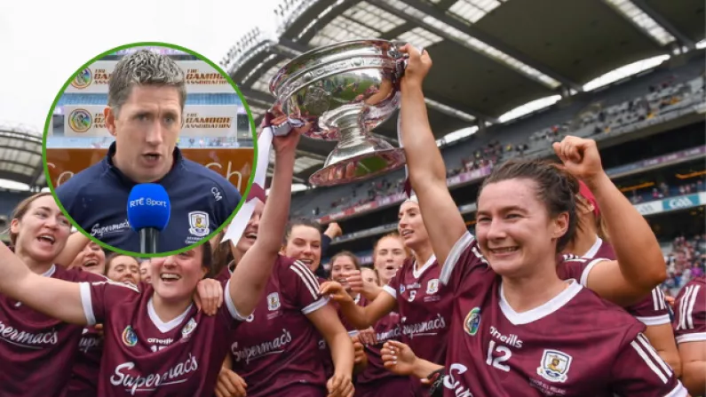 "These Girls Are Heroes" Galway Camogie Celebrate All-Ireland Win