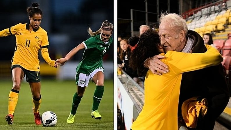 In Pictures: Poignant Moment As Australia's Mary Fowler Meets Irish Grandfather