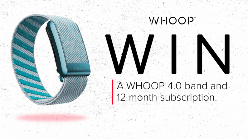 WIN - A WHOOP 4.0 Strap And 12 Month Membership